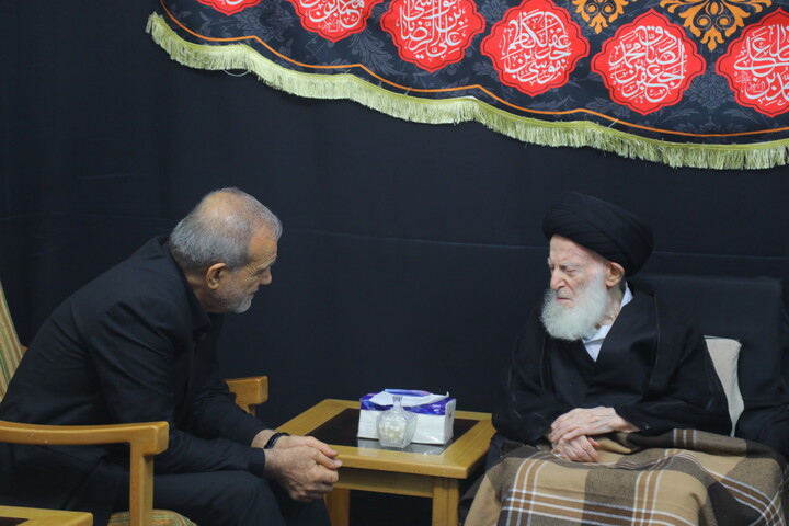تصاویر / دیدار رئیس جمهور پزشکیان با آیت الله العظمی شبیری زنجانی