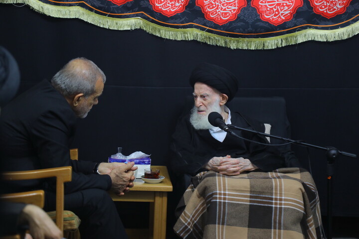 تصاویر / دیدار رئیس جمهور پزشکیان با آیت الله العظمی شبیری زنجانی
