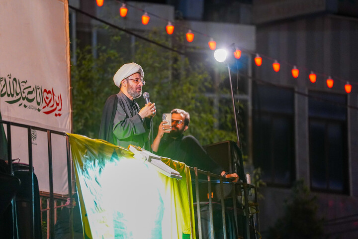 تصاویر/ تجمع باشکوه مردم نیروگاه قم در چله سوم شهادت قائد امت و شهدای جنگ رمضان