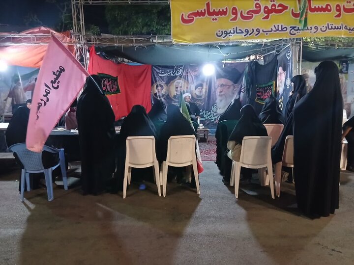 تصاویر/مدرسه علمیه فاطمه الزهرا( س) اراک در موکب سطح شهر