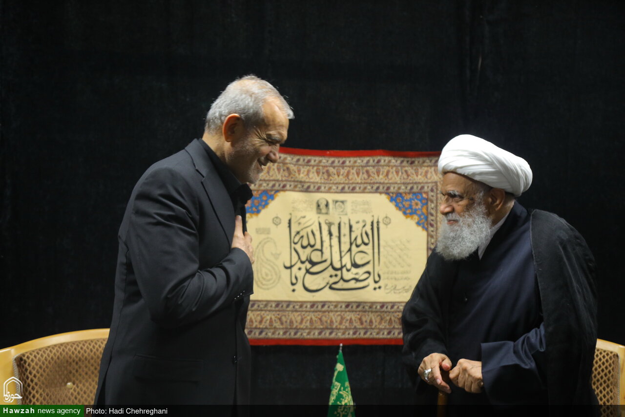 تصاویر / دیدار رئیس جمهور پزشکیان با آیت الله کریمی جهرمی