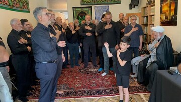 مراسم سوگواری حضرت سیدالشهدا(ع)در دفتر آیت‌الله العظمی فاضل لنکرانی(ره) در لندن