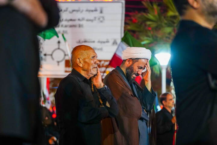 تصاویر/ تجمع باشکوه مردم نیروگاه قم در چله سوم شهادت قائد امت و شهدای جنگ رمضان