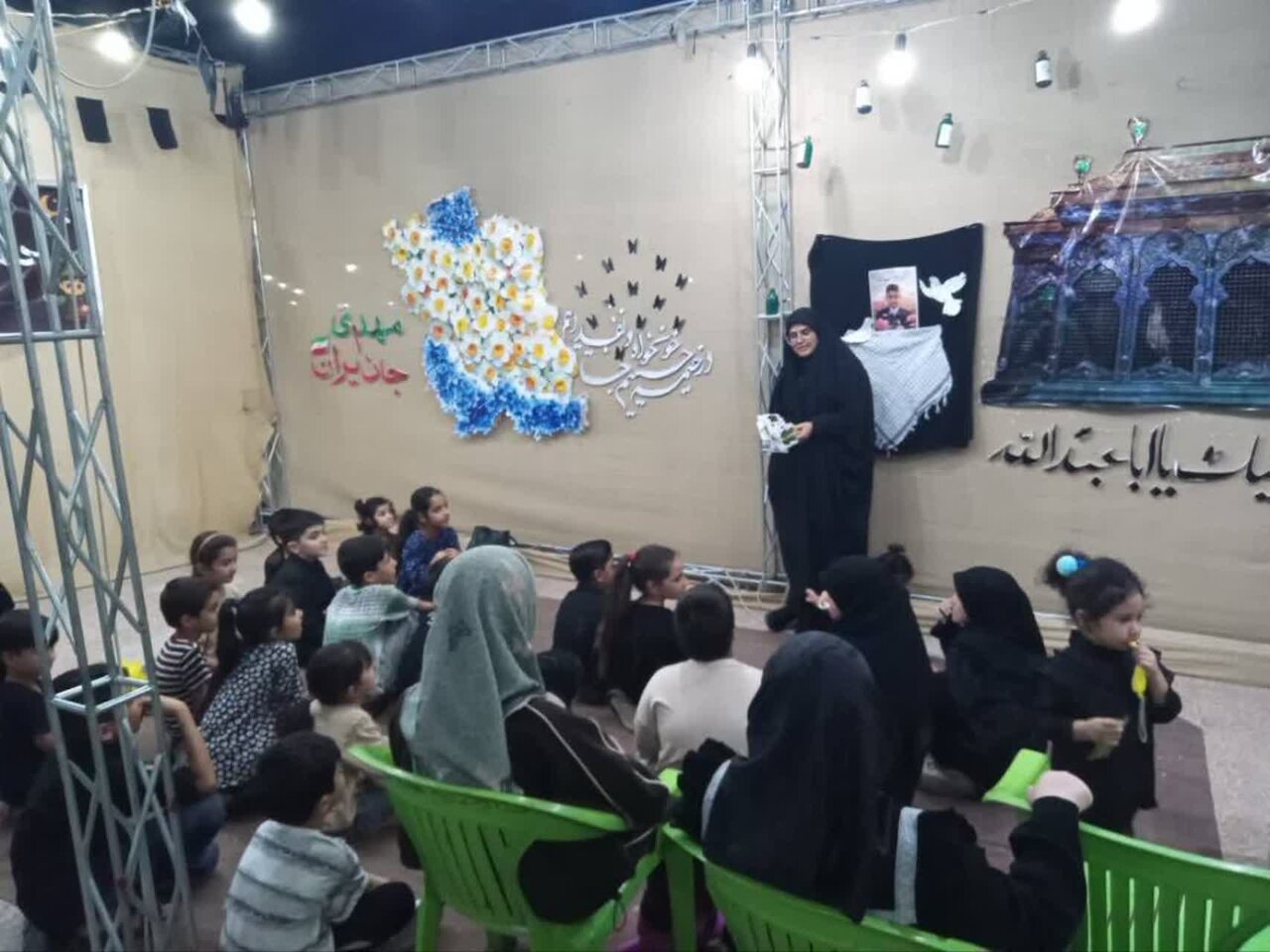 حضور فعال طلاب مدرسه فاطمیه لامرد فارس  در دهه اول محرم