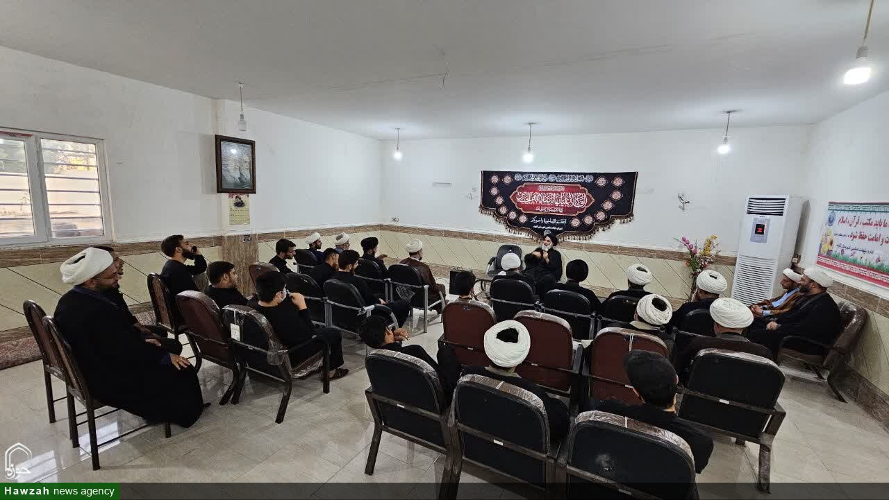 حضور امام جمعه اهواز در مدرسه علمیه امام حسن مجتبی(ع) گتوند