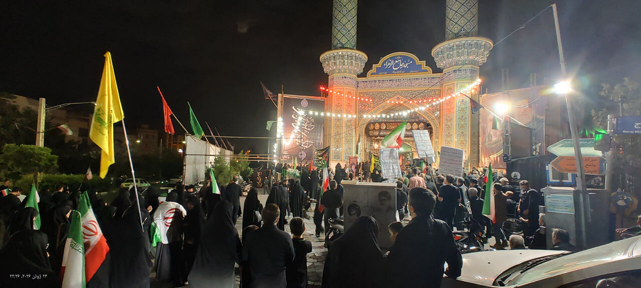 فیلم | مراسم عزاداری اباعبدالله الحسین(ع)  در مسجد فاطمه الزهرا (س) منطقه حکیمیه تهران