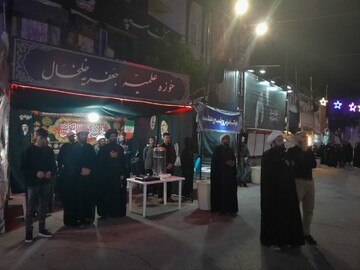 تصاویر/ فعالیت موکب تبیینی مدرسه علمیه جعفریه خلخال
