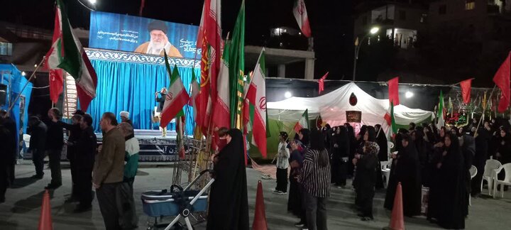 تصاویر/ تجمع شبانه مرزن آباد در نهم تیر ماه