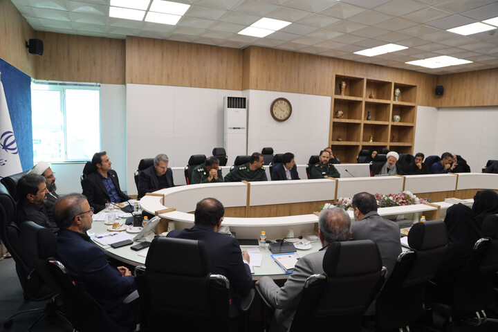 چهارمین جلسه ستاد وداع و تشییع پیکر مطهر رهبر شهید در همدان
