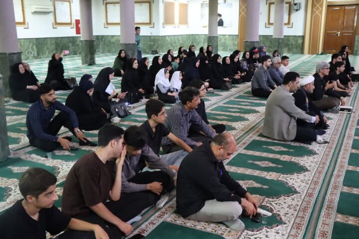 تصاویر/ مراسم عزاداری در دانشگاه آزاد عالیشهر