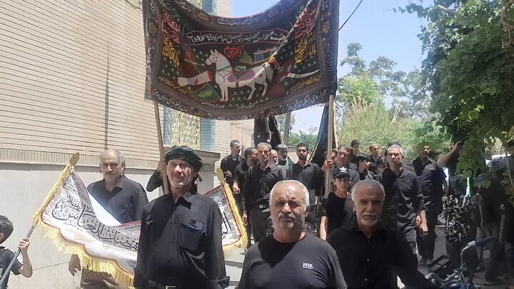 تصاویر/آیین سنتی مذهبی نخل‌گردانی در روز شش امام حسین(ع) در نیاسر