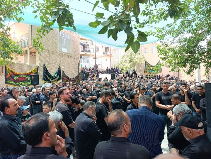تصاویر/آیین سنتی مذهبی نخل‌گردانی در روز شش امام حسین(ع) در نیاسر