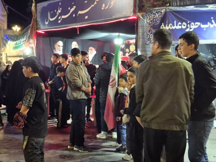 تصاویر/ فعالیت موکب تبیینی مدرسه علمیه جعفریه خلخال
