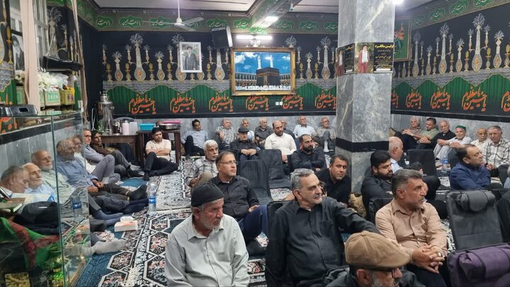 تصاویر/ مراسم عزاداری محرم در حسینیه سیدالشهدا احمد گناوه