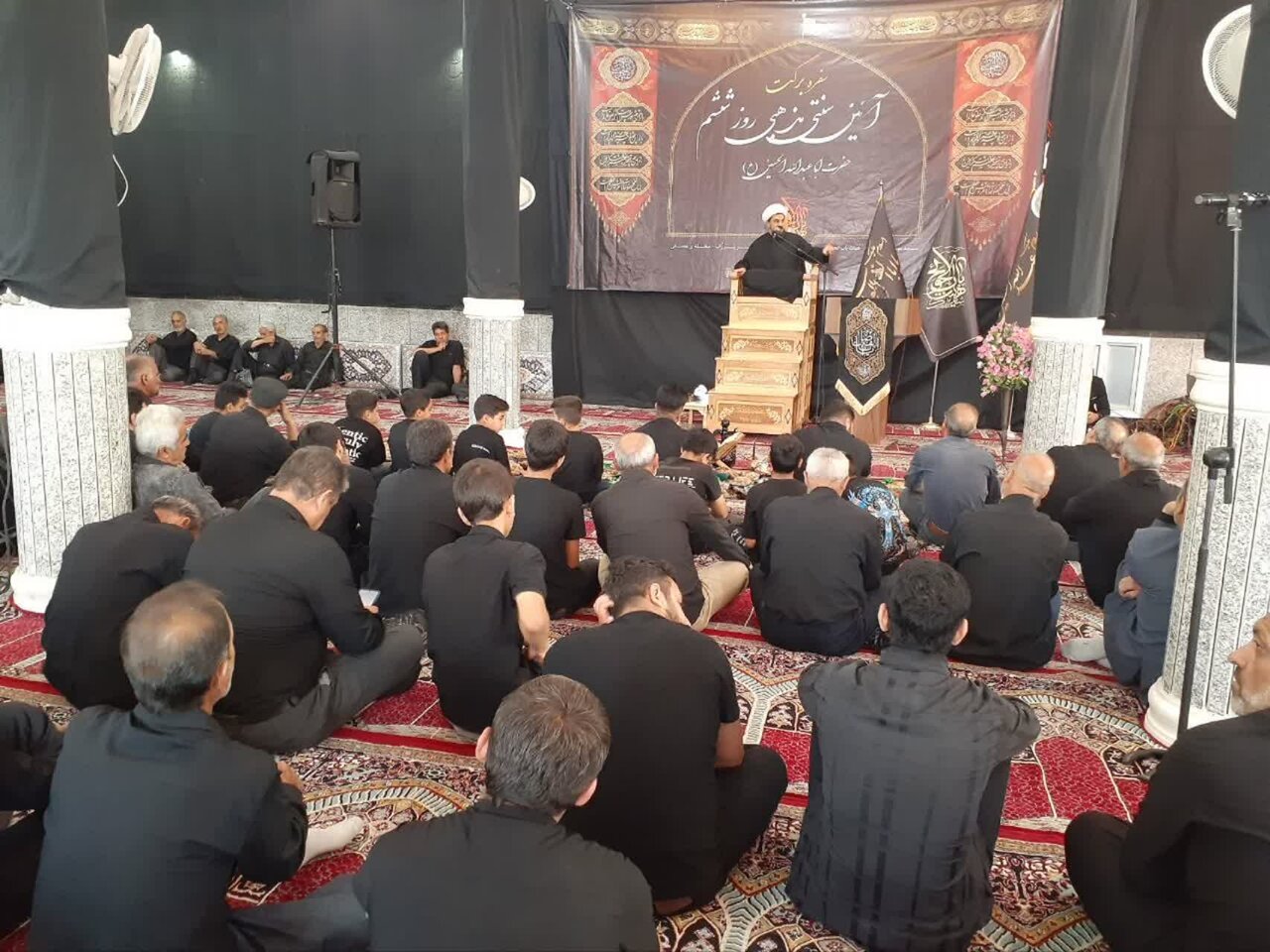 آیین سنتی مذهبی سفره برکت شهر برزک برگزارشد+تصاویر