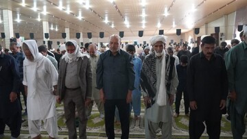 تصاویر/ آیین عبادی سیاسی نماز جمعه شهرستان زهک