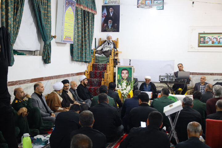 حضور نماینده ولی فقیه مازندران در مراسم سالگرد شهید مدافع وطن محمدطاهر قربانزاده