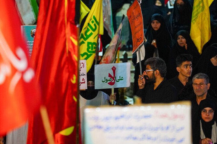 تصاویر/ تجمع باشکوه مردم نیروگاه قم در چله سوم شهادت قائد امت و شهدای جنگ رمضان