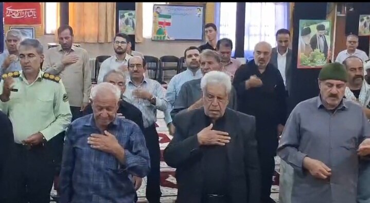 فیلم / سوگواری حسینی در رثای رهبر شهید