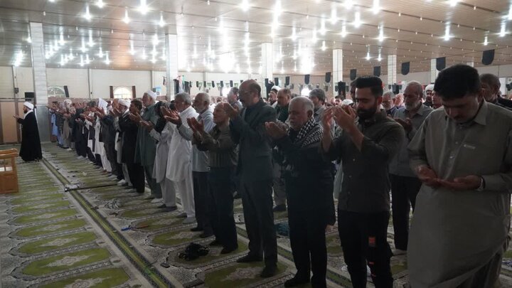 تصاویر/ آیین عبادی سیاسی نماز جمعه شهرستان زهک