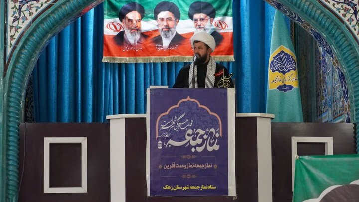 تصاویر/ آیین عبادی سیاسی نماز جمعه شهرستان زهک