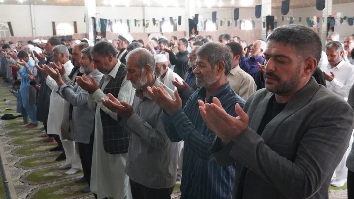 تصاویر/ آیین عبادی سیاسی نماز جمعه شهرستان زهک