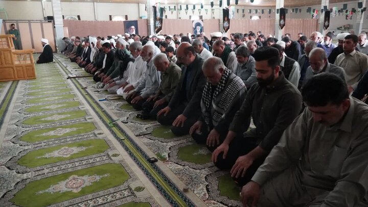 تصاویر/ آیین عبادی سیاسی نماز جمعه شهرستان زهک