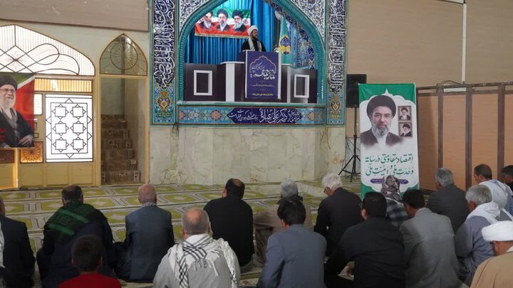 تصاویر/ آیین عبادی سیاسی نماز جمعه شهرستان زهک