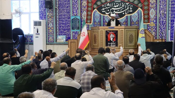 نماز جمعه خارگ به روایت تصویر