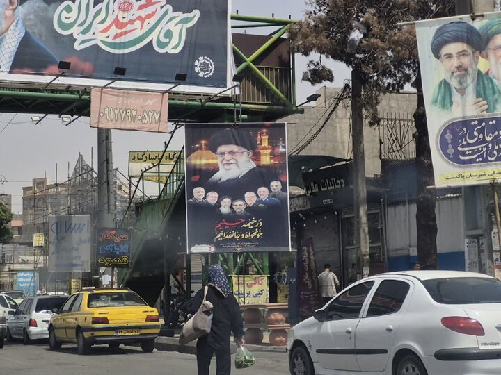 تصاویر/ حال و هوای پاکدشت در آستانه تشییع رهبر شهید