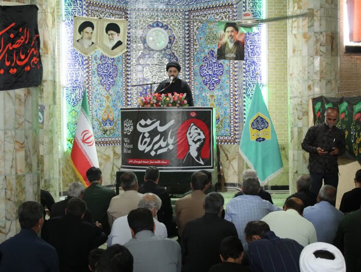 تصاویر/ نماز عبادی سیاسی جمعه شهرستان خاتم