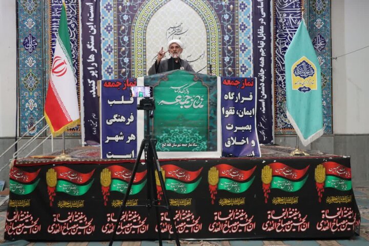 تصاویر/ اقامه نمازجمعه شهر قلعه‌گنج