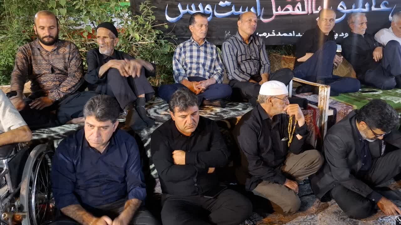 مراسم عزاداری و سوگواری حضرت اباعبدالله الحسین (ع) در حسینیه روحانی شهید حسن خرمی برگزارشد