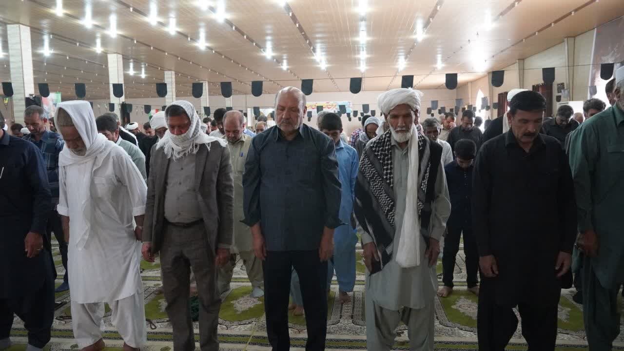تصاویر/ آیین عبادی سیاسی نماز جمعه شهرستان زهک