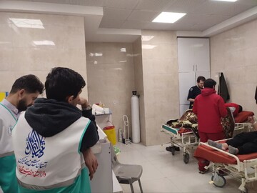 استقرار ۱۲ مرکز امدادی و درمانی برای مراسم وداع با آقای شهید ایران در آستان جمکران