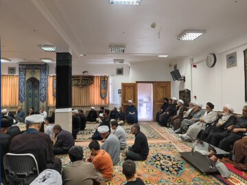 تصاویر/ پنجمین روز برگزاری مراسم سوگواری شهادت امام حسین(ع) در دفتر آیت الله العظمی جوادی آملی در قم