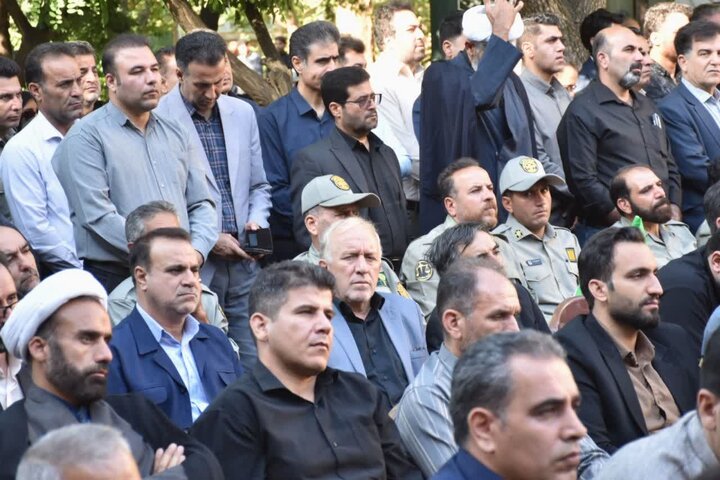 تصاویر/مراسم عزاداری و وداع جامعه دانشگاهیان و فرهنگیان و هنرمندان لرستان با آقای شهید ایران
