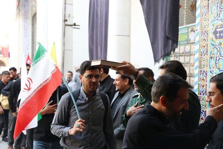 تصاویر/ بدرقه زائران تشییع پیکر آقای شهید ایران