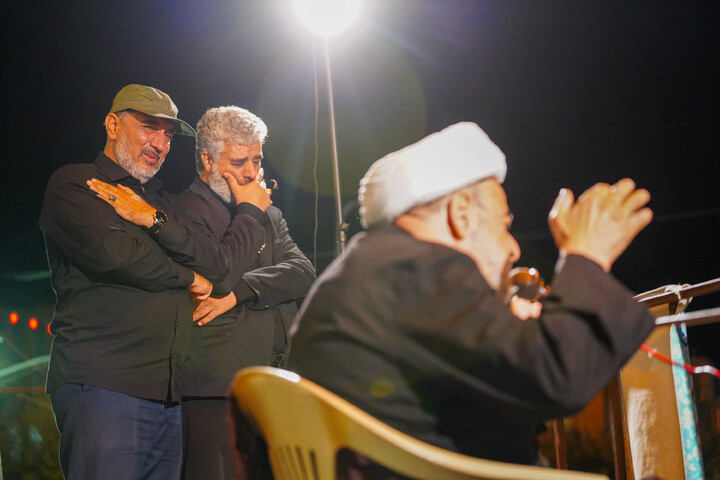 تصاویر/ تجمع باشکوه مردم نیروگاه قم در چله سوم شهادت قائد امت و شهدای جنگ رمضان