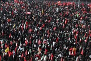 رہبرِ شہید کی نمازِ جنازہ کے موقع پر رقت آمیز مناظر+ویڈیو