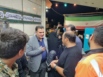 بازدید فرماندار ویژه شهرستان کاشان از مواکب میزبانی زائران رهبر شهید انقلاب