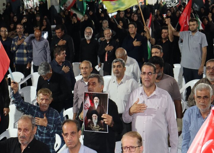 تصاویر/ سوگواری شهادت رهبر انقلاب در دیّر