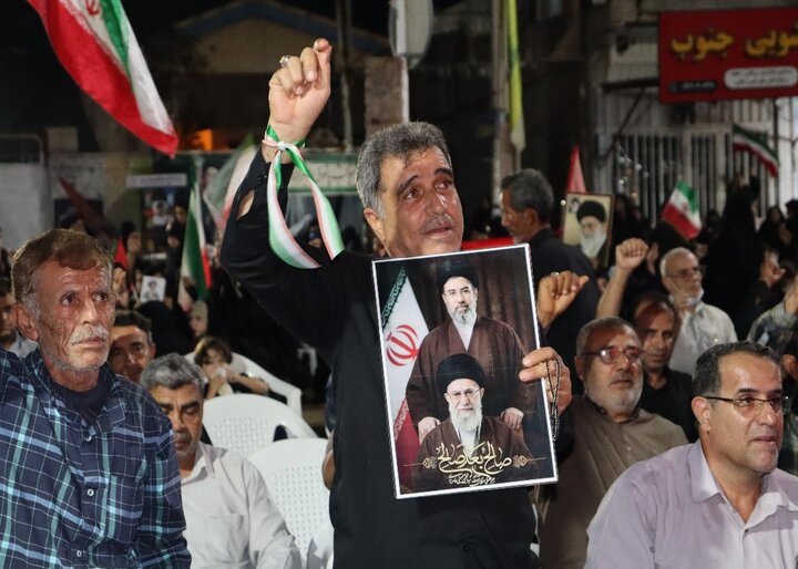 تصاویر/ سوگواری شهادت رهبر انقلاب در دیّر