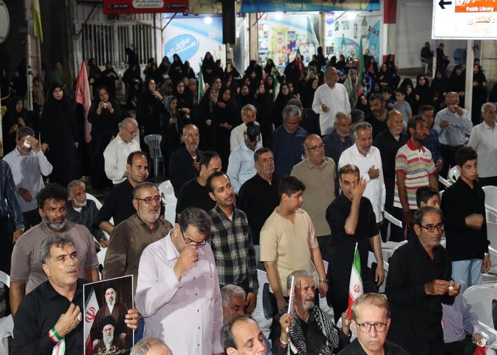 تصاویر/ سوگواری شهادت رهبر انقلاب در دیّر