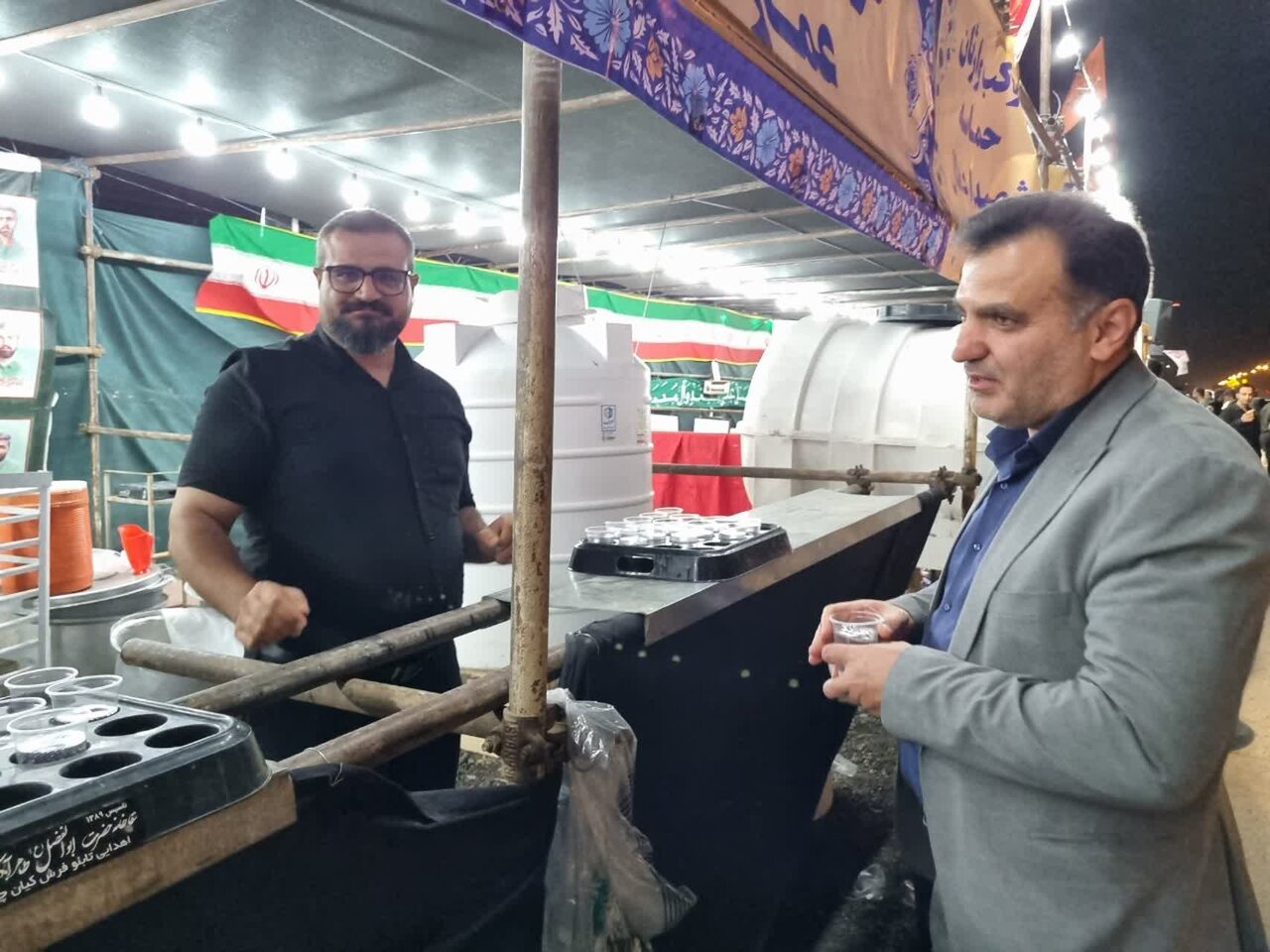 بازدید فرماندار ویژه شهرستان کاشان از مواکب میزبانی زائران رهبر شهید انقلاب