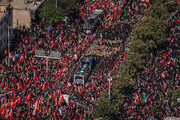 تصاویر/ تہران میں رہبر شہید کی تشییع میں لاکھوں افراد کی تاریخی شرکت