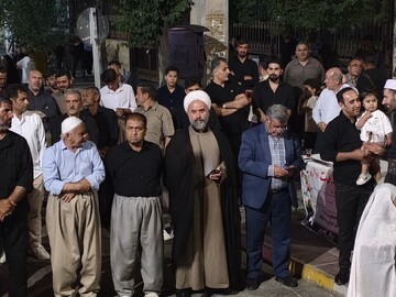تصاویر/ تداوم تجمع شبانه مردم  بوکان