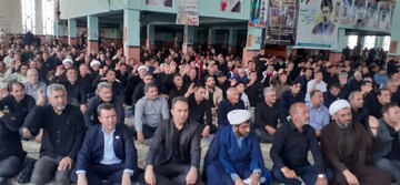 تصاویر/ اجتماع جاماندگان مراسم تشییع رهبر شهید انقلاب در پارس آباد