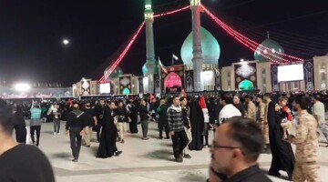 فیلم| حال و هوای مسجد جمکران ۹ ساعت مانده به آغاز مراسم تشییع رهبر شهید