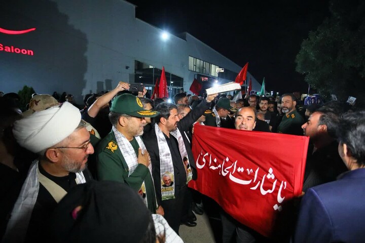 تصاویر /  آیین اعزام سوگواران رهبر شهید در همدان